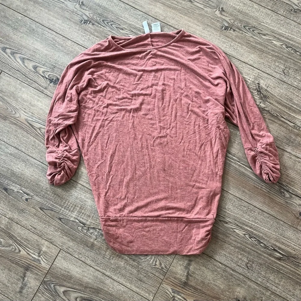 Oversized xs rustic brick top loose fit boho